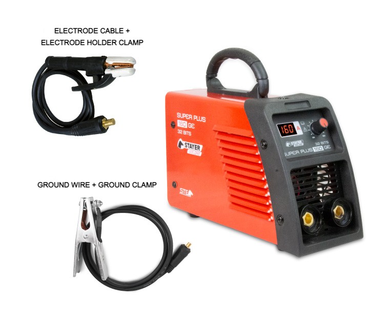 Super Plus 160 welding equipment with electrode cable and ground cable